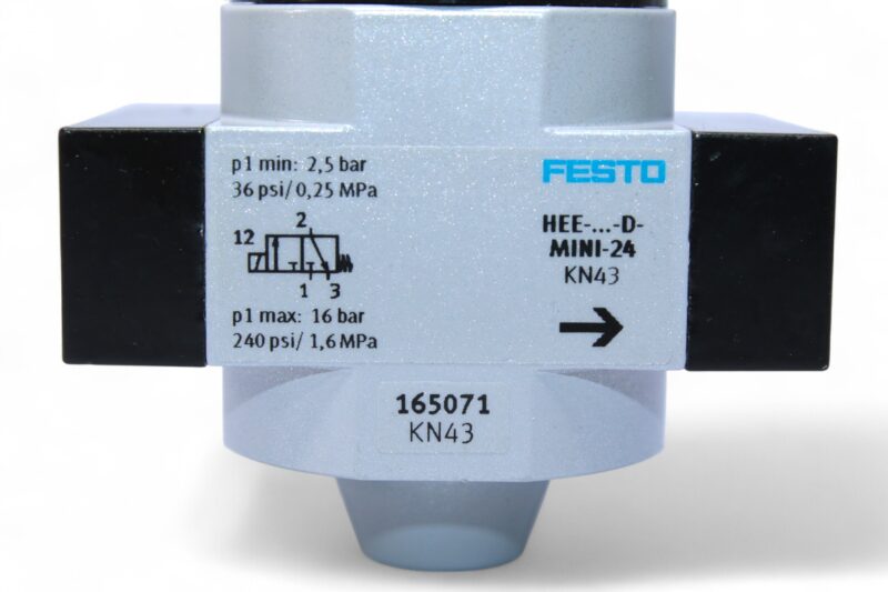 FESTO HEE-1/4-D-MINI-24 ON/OFF VALVE 165071 - Image 3