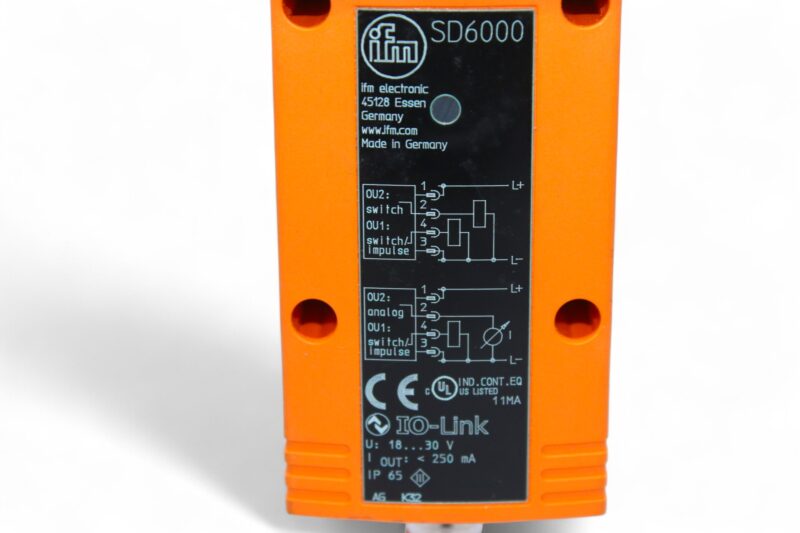 IFM SD6000 COMPRESSED AIR METER SDR12DGXFPKG/US-100 - Image 3