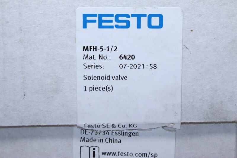 FESTO MFH-5-1/2 Solenoid valve 6420 - Image 6