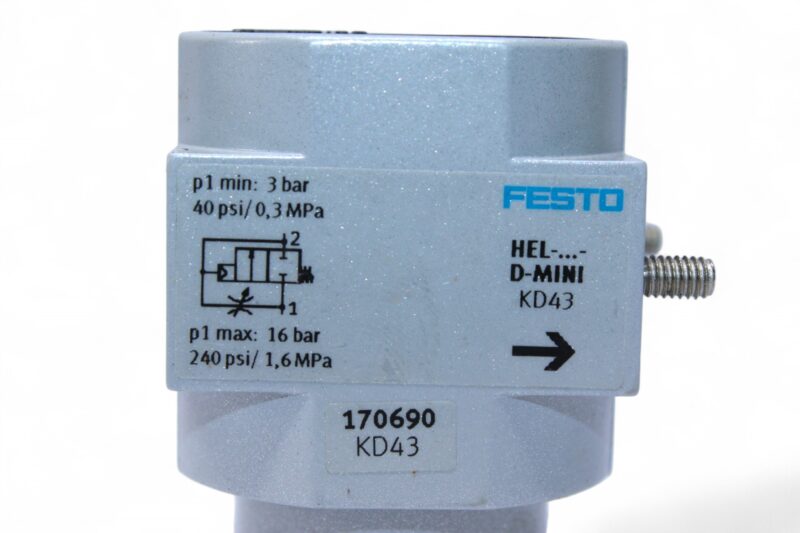 FESTO HEL-D-MINI SHUT OFF VALVE 170690 - Image 2