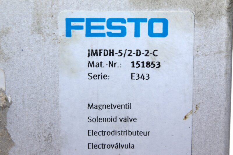 FESTO JMFDH-5/2-D-2-C SOLENOID VALVE 151853 - Image 7