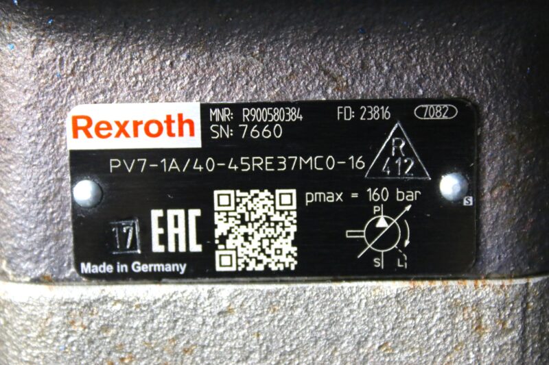 REXROTH R900580384 VANE PUMP PV7-1A/40-45RE37MC0-16 - Image 2