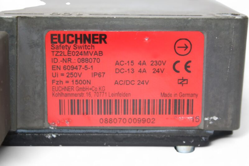 EUCHNER TZ2LE024MVAB SAFETY SWITCH 088070 - Image 2