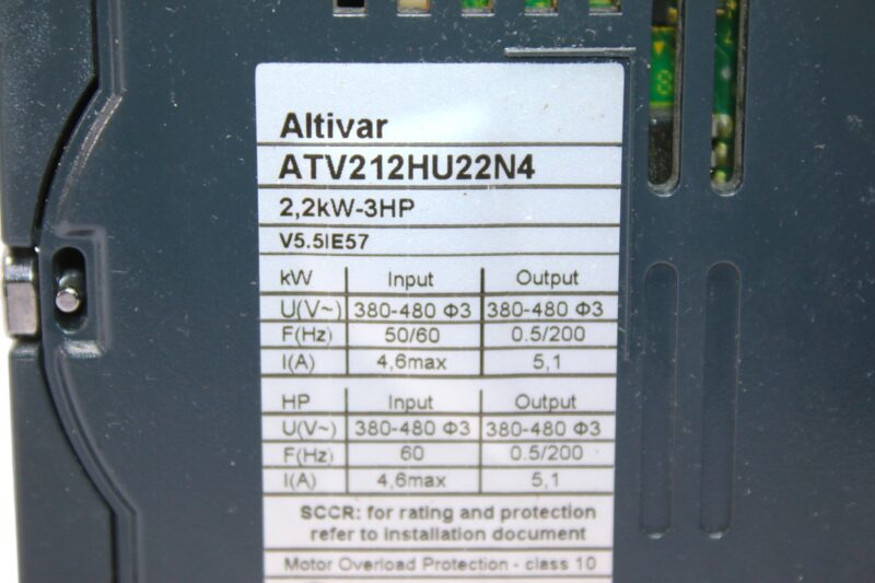 SCHNEIDER ATV212HU22N4 VARIABLE SPEED DRIVE (2.2 KW) - Image 2