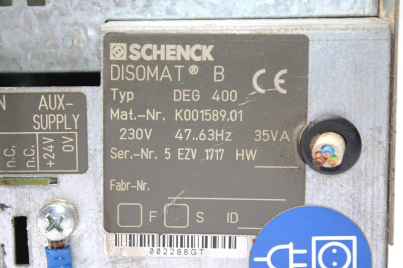 SCHENCK DEG 400 WEIGHING TERMINAL DISOMAT B - Image 2