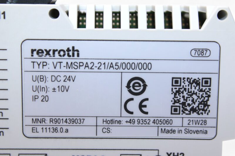 REXROTH R901439037 VALVE AMPLIFIER VT-MSPA2-21/A5/000/000 - Image 3