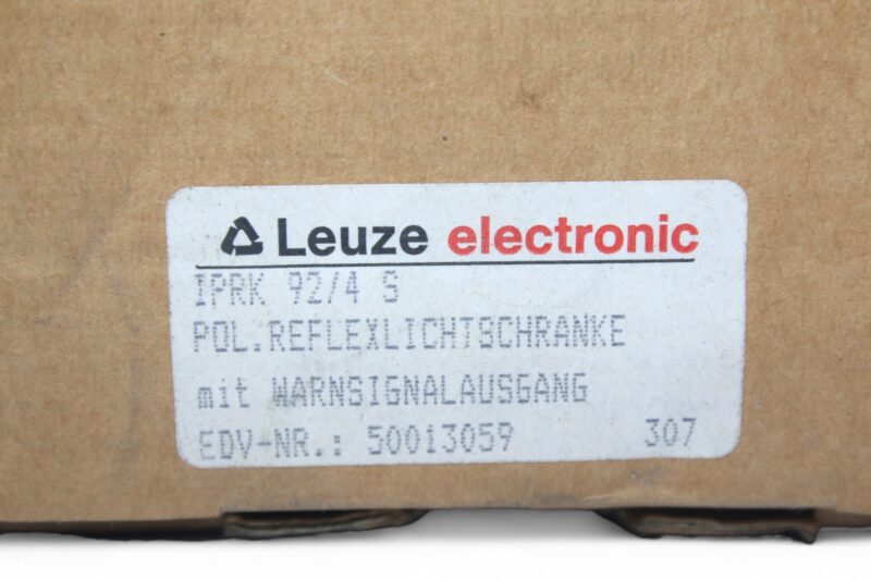 Leuze IPKR 92/4 S POLARIZED RETRO-REFLECTIVE PHOTOELECTRIC SENSOR 50013059 - Image 2