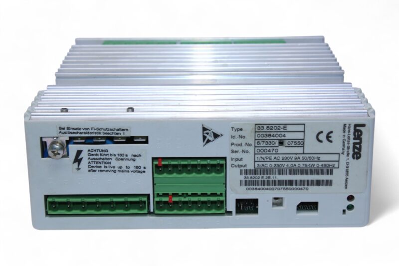 LENZE 33.8202-E FREQUENCY INVERTER 00384004 (0.75 KW) - Image 3