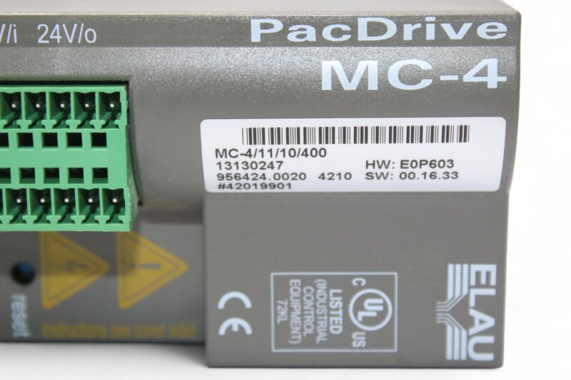 Schneider Electric-ELAU MC-4/11/10/400 PacDrive HW:E0P603 - Image 3