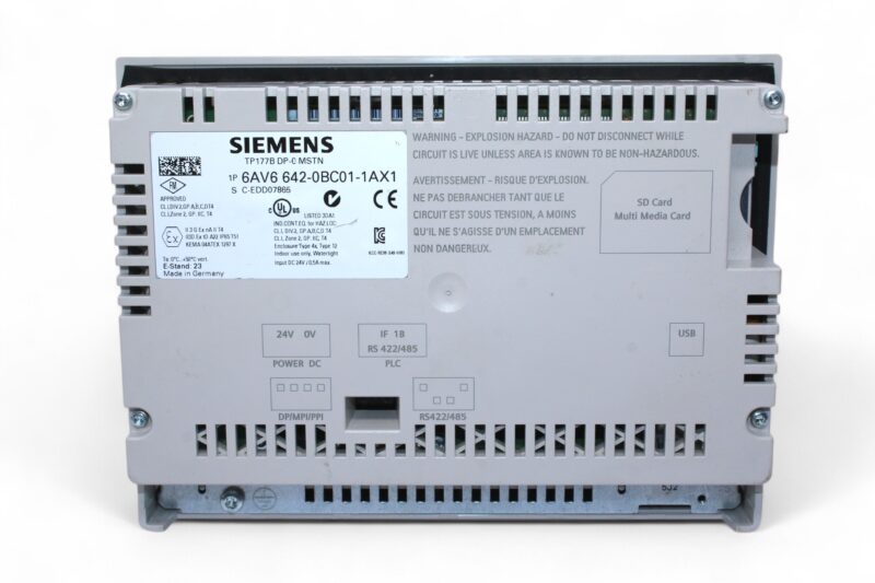 SIEMENS 6AV6 642-0BC01-1AX1 SIMATIC PANEL TOUCH TP 177B - Image 3