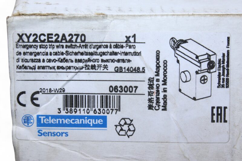 TELEMECANIQUE XY2CE2A270 LATCHING EMERGENCY STOP - Image 7