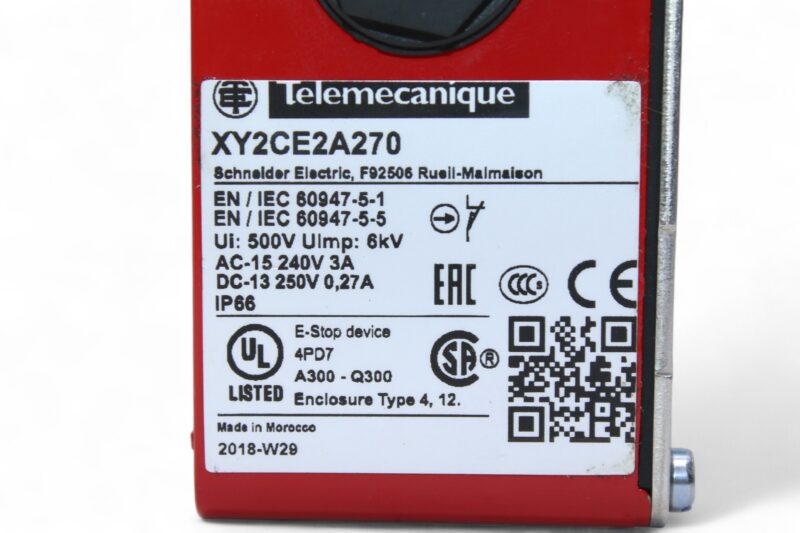 TELEMECANIQUE XY2CE2A270 LATCHING EMERGENCY STOP - Image 3