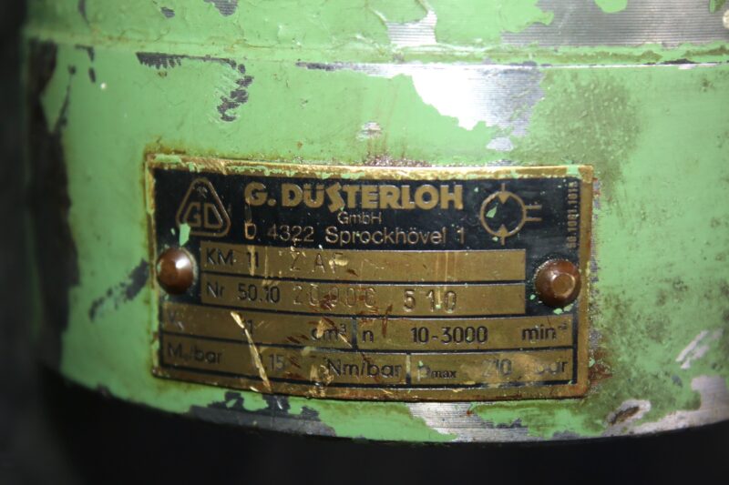 DÜSTERLOH FLUIDTECHNIK KM11ZA-ED20107 HYDRAULIC MOTOR - Image 2