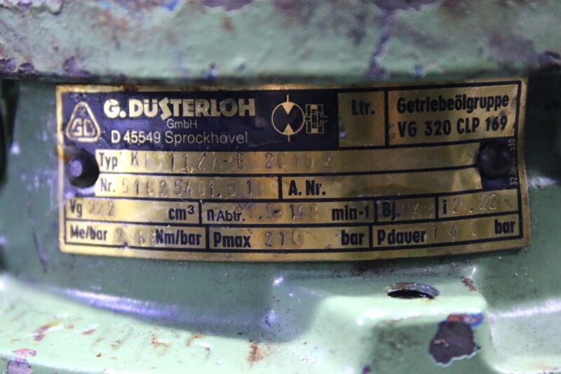 DÜSTERLOH FLUIDTECHNIK KM11ZA-ED20107 HYDRAULIC MOTOR - Image 3