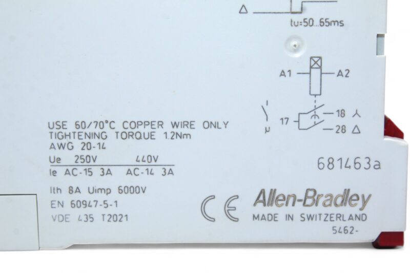 ALLEN BRADLEY 700-FSY2DA40 TIME RELAY 1.5...30S - Image 3