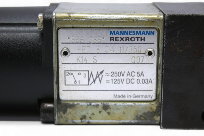 REXROTH R900536086 PRESSURE SWITCH HED 8 OA 11/350 K14 S - Image 2