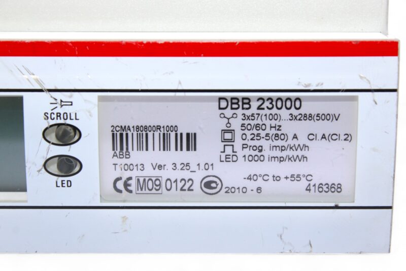 ABB DBB 23000 ENERGY METER 2CMA180800R1000 - Image 2