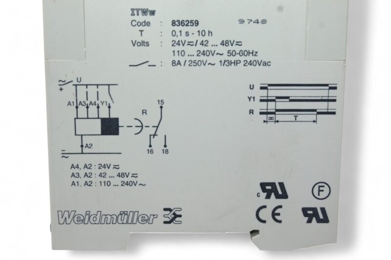 WEIDMULLER 836259 TIME RELAY ITWW - Image 3