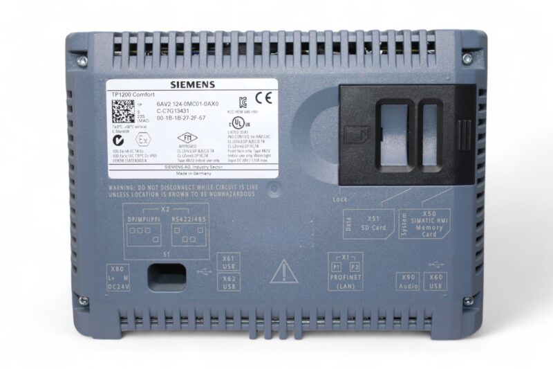 SIEMENS 6AV2 124-0MC01-0AX0 COMFORT PANEL TP1200 - Image 3