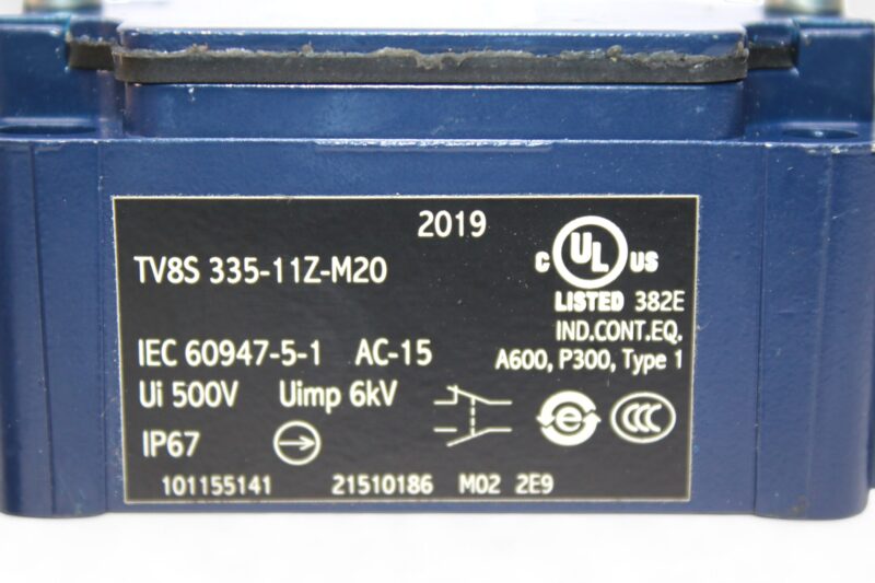 SCHMERSAL TV8S 335-11Z-M20 LIMIT SWITCH 101155141 - Image 2