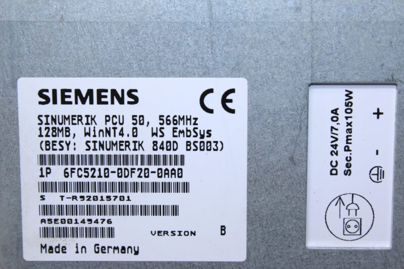 SIEMENS 6FC5203-0AF02-0AA0 OPERATOR PANEL 6FC5253-6BX10-2AF0 SINUMERIK OP 012 - Image 4