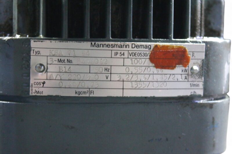 DEMAG KBA 71 B4 ELECTRIC MOTOR - Image 2