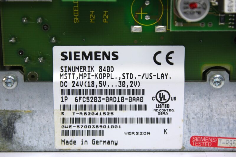 SIEMENS 6FC5203-0AD10-0AA0 MACHINE CONTROL PANEL - Image 2