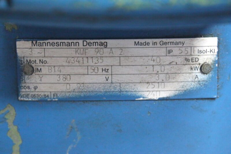 DEMAG KMF 90 A 2 ELECTRIC MOTOR - Image 2