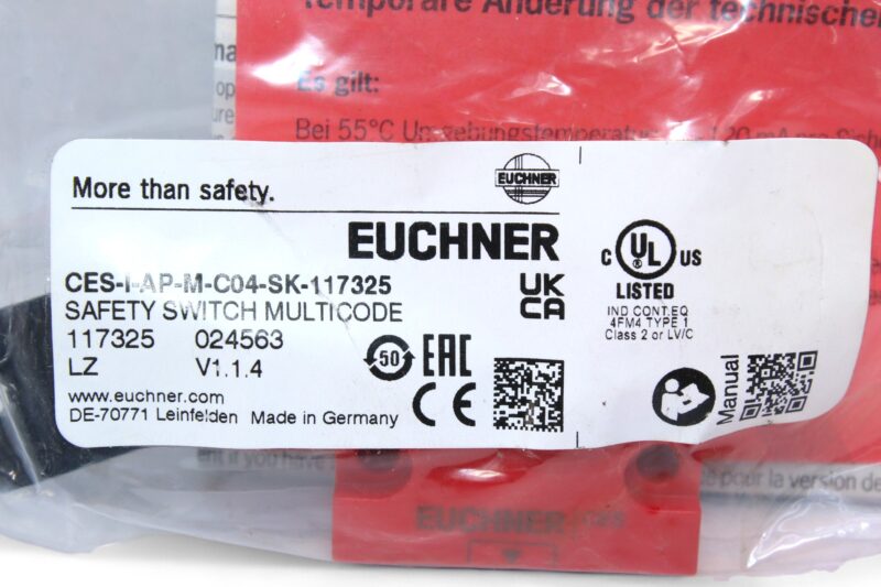 EUCHNER CES-I-AP-M-C04-SK-117325 NON-CONTACT SAFETY SWITCH 117325 - Image 2