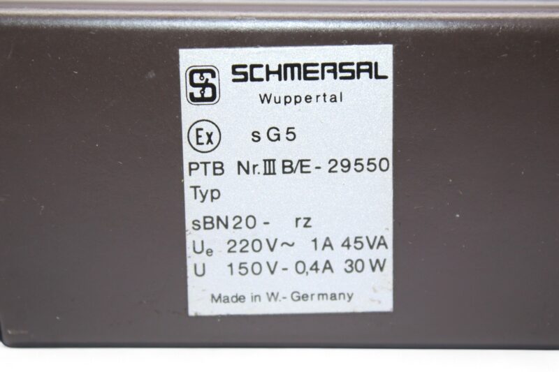 SCHMERSAL SBN20-RZ MAGNETIC REED SWITCH - Image 2