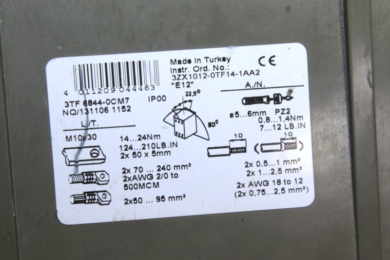 SIEMENS 3TF6844-0CM7 VACUUM CONTACTOR - Image 3