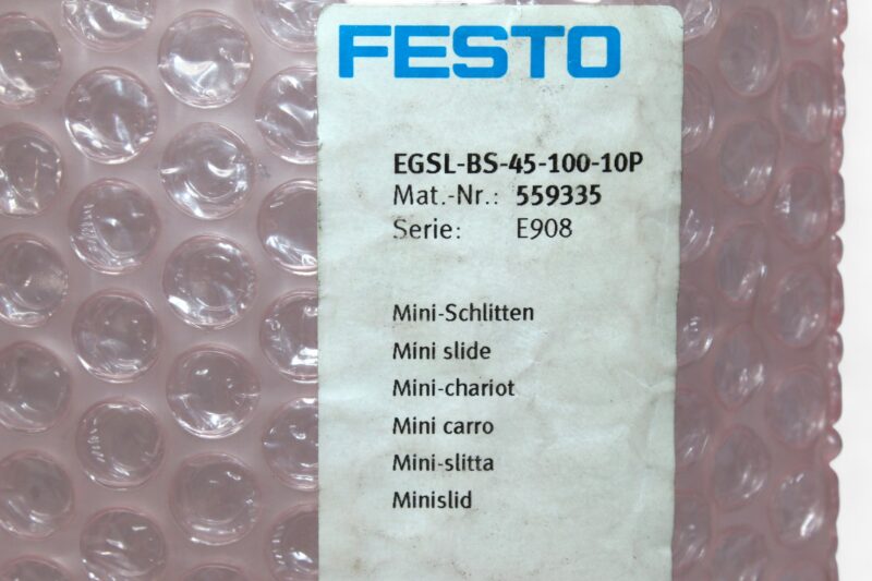 FESTO EGSL-BS-45-100-10P MINI SLIDE 559335 - Image 8