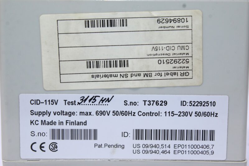 CONTROLPRO CID-115V CONDITION MONITORING UNIT 52292510 - Image 2