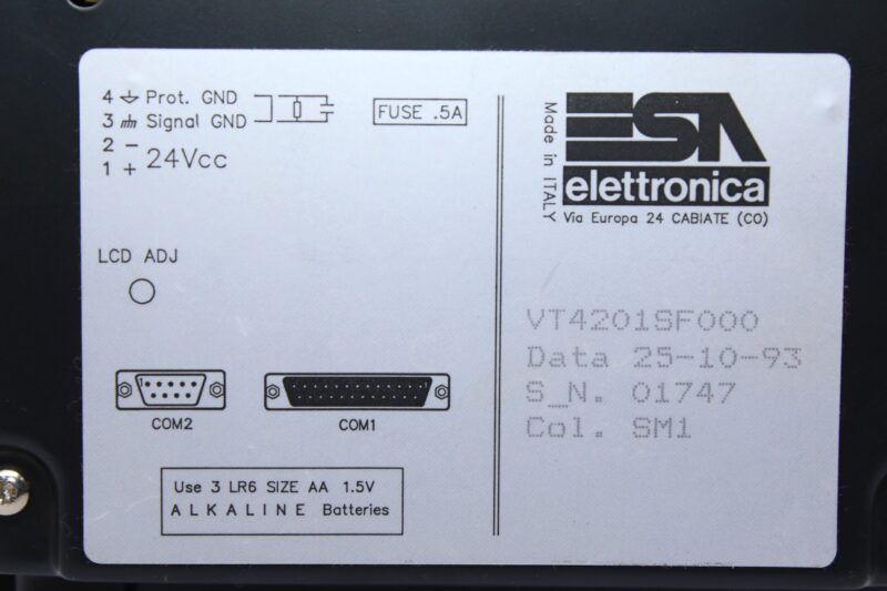 ESA ELETTRONICA VT4201SF000 CONTROL PANEL (24VDC) - Image 2