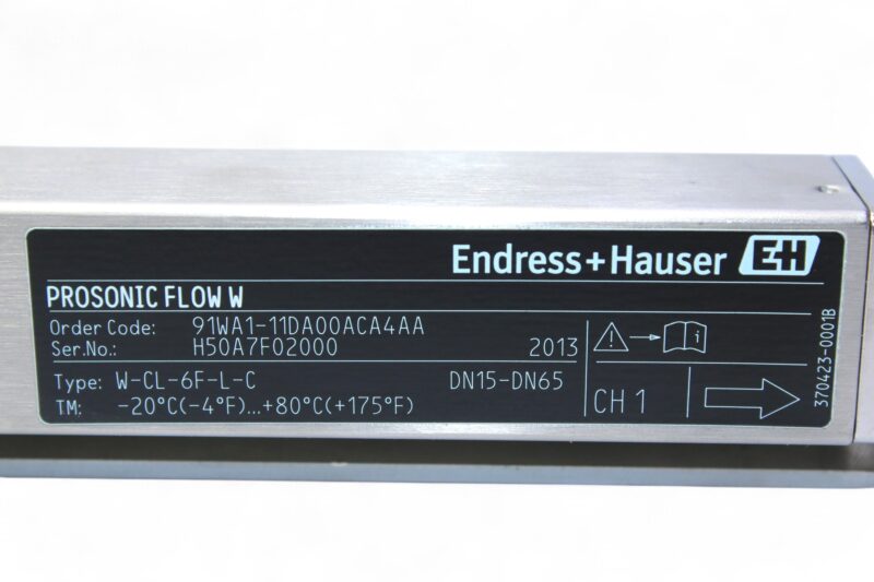 Endress+Hauser 91WA1-11DA00ACA4AA PROSONIC FLOW 91W W-CL-6F-L-C - Image 2