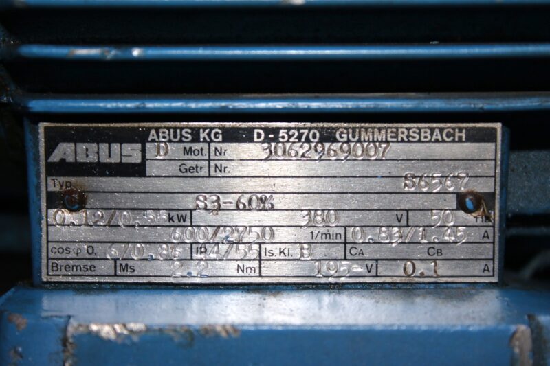 ABUS S6567 ELECTRIC MOTOR - Image 2