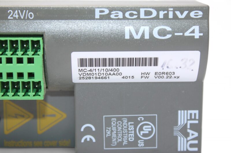 Schneider Electric-ELAU MC-4/11/10/400 PacDrive HW:E0R603 - Image 2