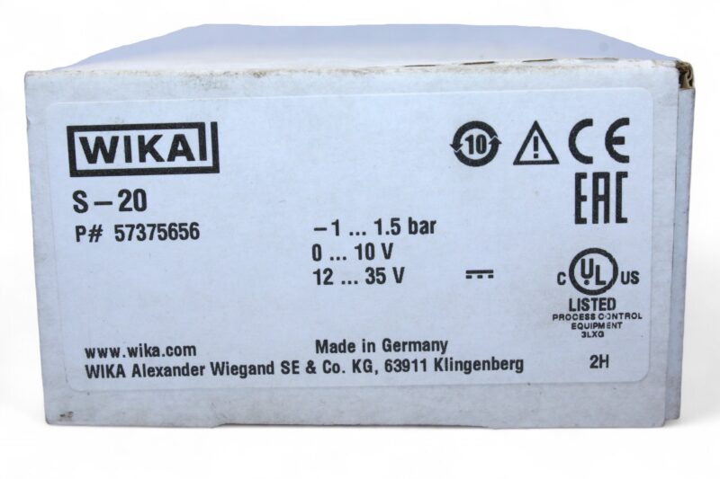 WIKA S-20 PRESSURE TRANSMITTER 5735656 -1…1.5 bar - Image 2