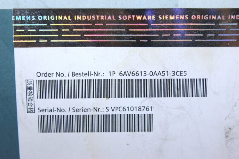 SIEMENS 6AV6613-0AA51-3CE5 WINCC FLEXIBLE 2008 ADVANCED - Image 2