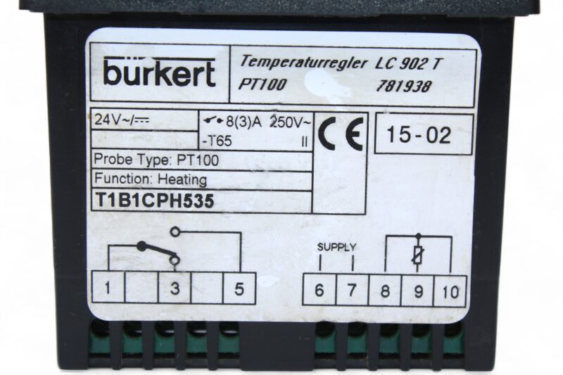 BURKERT T1B1CPH535 DIGITAL TEMPERATURE CONTROLLER - Image 2
