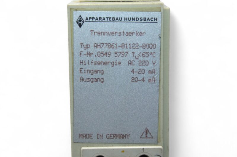 APPARATEBAU HUNDSBACH AH77861-B1122-B000 CONTROL MODULE - Image 2