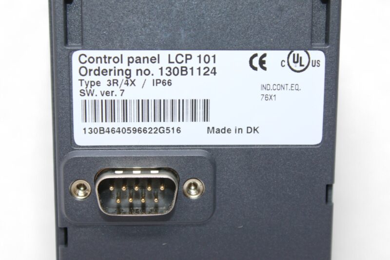 DANFOSS LCP 101 CONTROL PANEL 130B1124 - Image 3