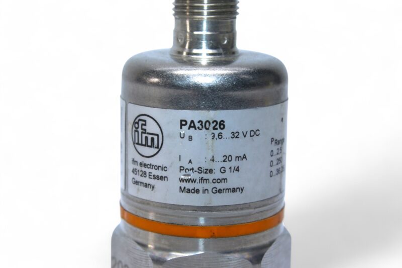 IFM PA3026 PRESSURE TRANSMITTER PA-2,5-RBR14-A-ZVG/US/ /V 0...2.5 bar - Image 2