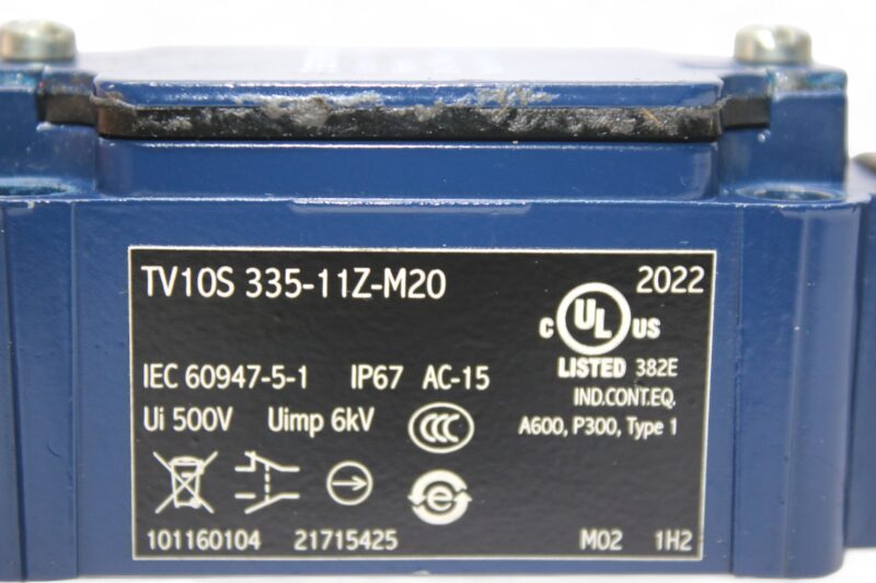 SCHMERSAL TV10S 335-11Z-M20 SAFETY SWITCH 101160104 - Image 2