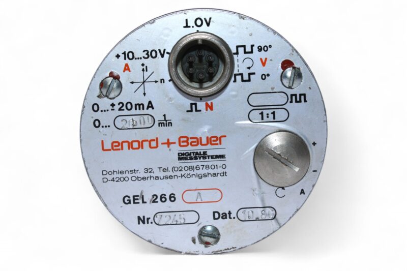 LENORD+BAUER GEL 266 A MAGNETIC INCREMENTAL ENCODER 7245 - Image 2