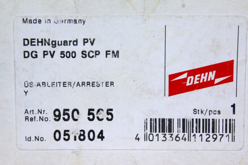 DEHN DG PV 500 SCP FM PROTECTION MODULE 950 505 - Image 7