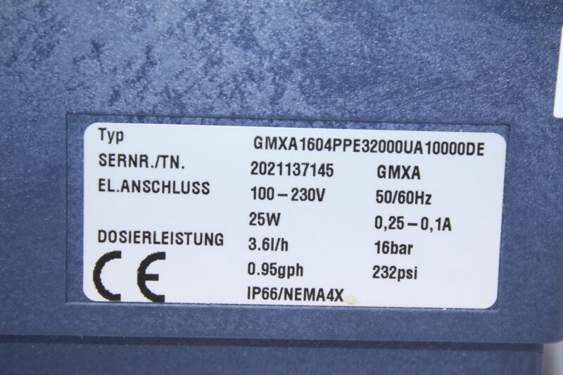 PROMINENT GMXA1604PPE32000UA10000DE METERING PUMP - Image 2