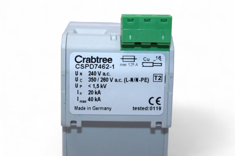 CRABTREE CSPD7462-1 SURGE PROTECTION 1-PHASE 4 WIRE - Image 5