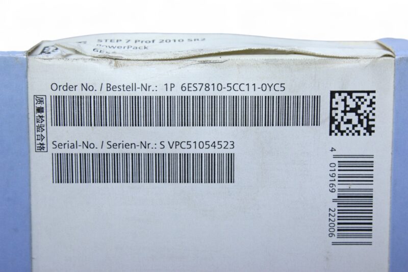 SIEMENS 6ES7810-5CC11-0YC5 STEP7 Prof 2010 SR2 - Image 2