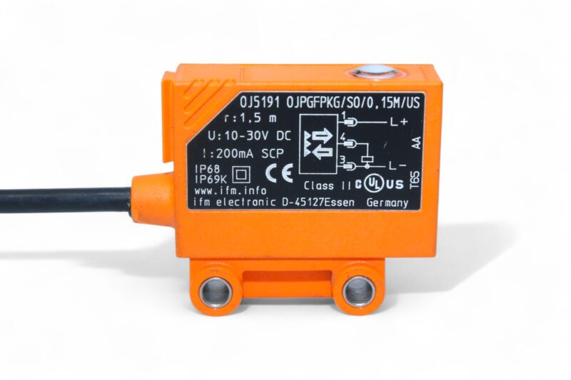 IFM OJ5191 RETRO-REFLECTIVE SENSOR OJPGFPKG/SO/0,15M/US - Image 2